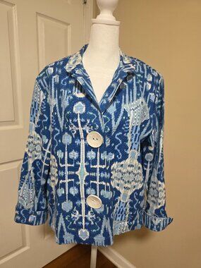 VTG Painted Pony Cotton USA Blazer Women's M